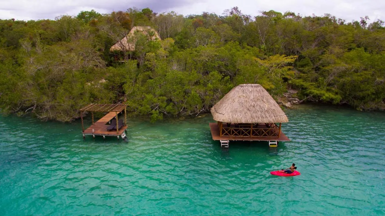 אכסניה Santa Cruz Chico Laguna Bacalar Ichkiichpan
