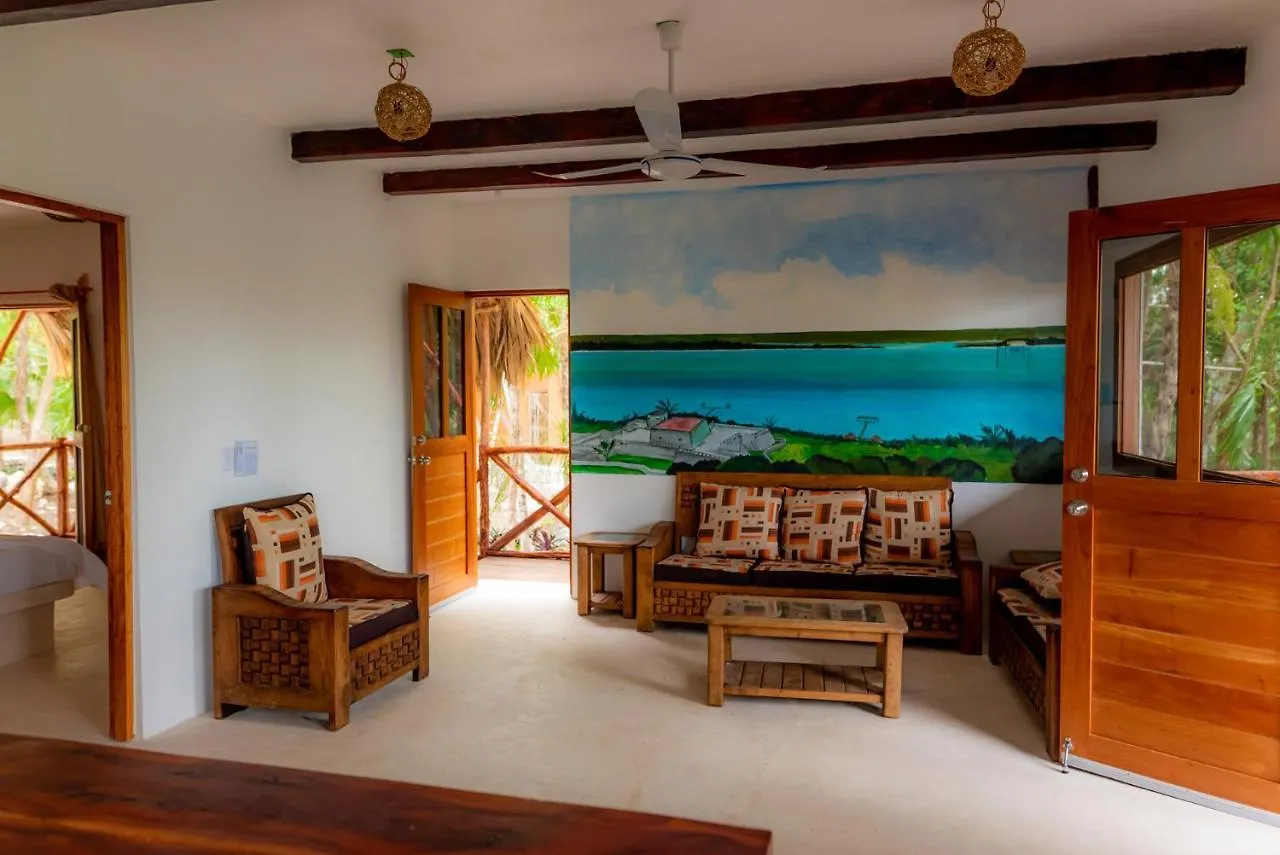 אכסניה Santa Cruz Chico Laguna Bacalar Ichkiichpan